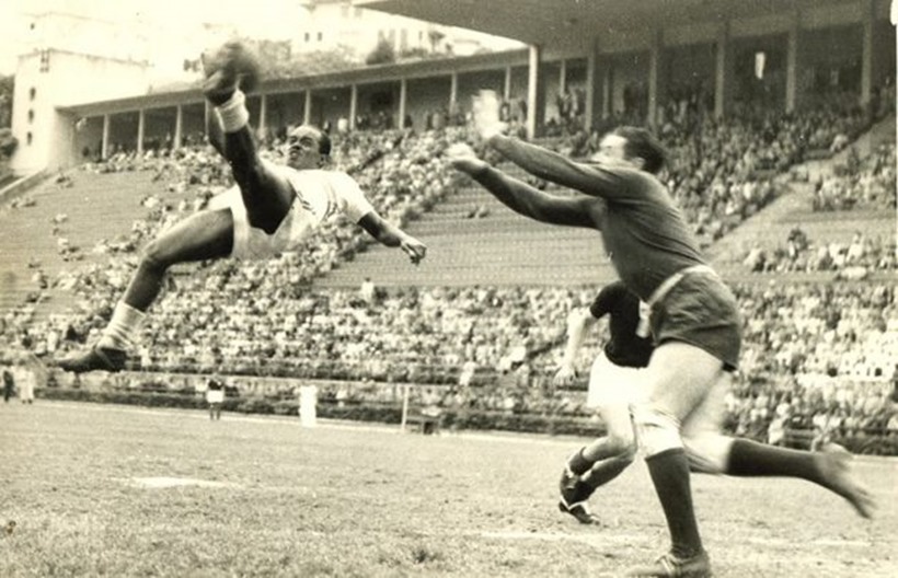 A famosíssima foto de Leônidas. Uma imagem simplesmente eterna captada por Alberto Sartini.