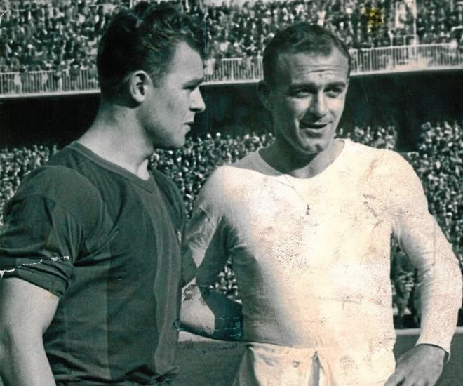 Kubala e Di Stéfano, lendas dos anos 50.