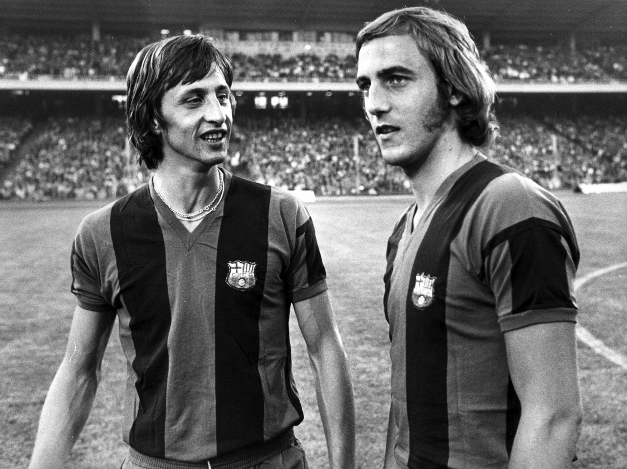 No Barça, novo encontro com Cruyff.