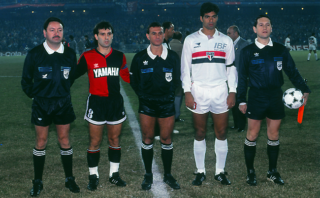 Os capitães Martino e Raí.