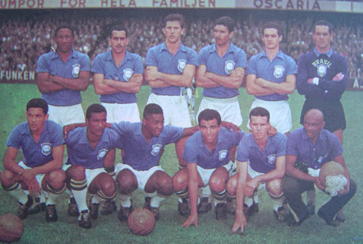 Resultado de imagem para seleção brasileira 1958