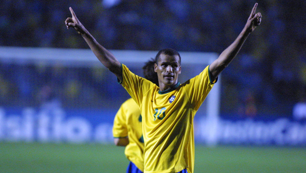 Rivaldo pela seleção brasileira nos anos 2000
