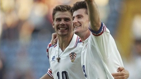 Boban e Suker: dupla de ouro do futebol croata nos anos 90.