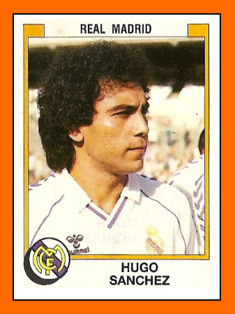 O mexicano Hugo Sánchez virou uma das figurinhas mais famosas da história do Real Madrid.