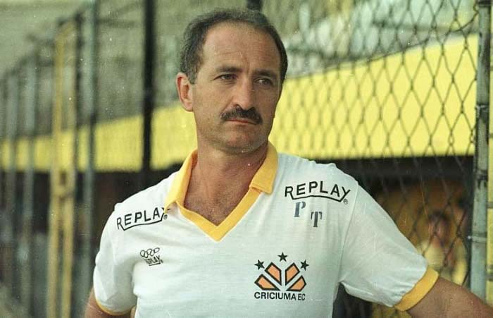 Felipão: no Criciúma, o técnico começaria sua inquestionável trajetória de sucesso e títulos.