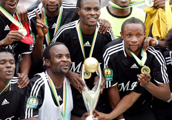 A festa com o título da Liga dos Campeões da CAF de 2009.