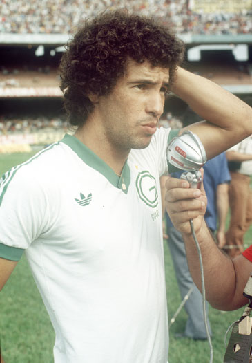 O jovem Careca: com apenas 17 anos, o atacante foi uma das apostas do técnico Carlos Alberto Silva em 1978.