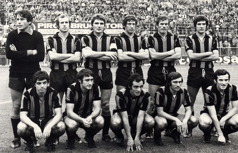 Na Atalanta de 1973-1974: Scirea é o último em pé.