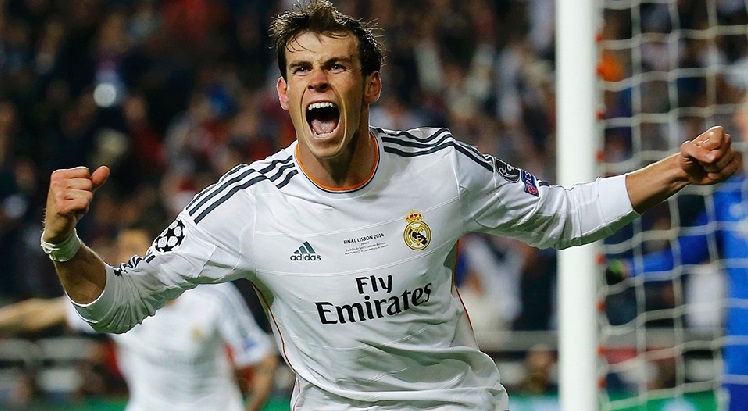 Depois de perder três gols, Bale usou a cabeça para marcar o gol que praticamente selou a décima taça europeia do Real.