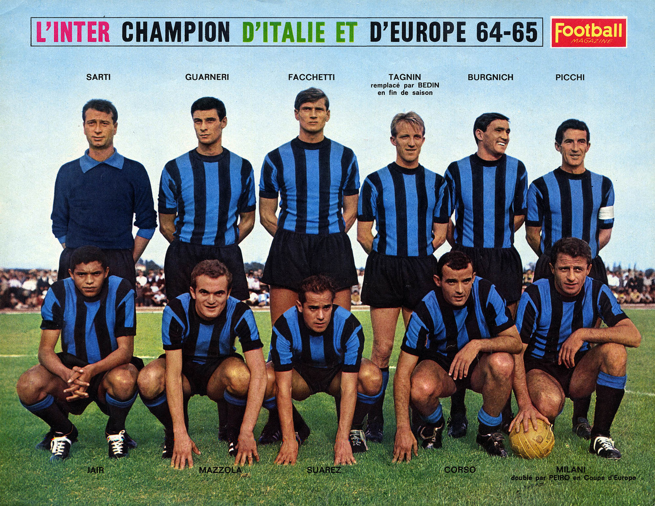 O 11 ideal da Grande Inter, um dos maiores esquadrões da história.