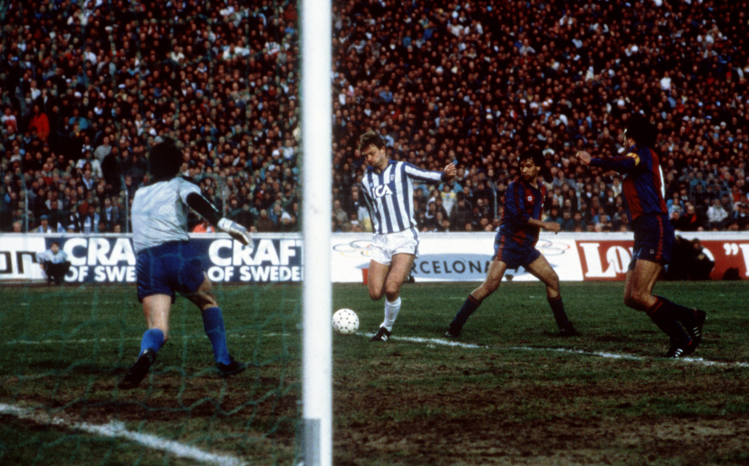 Em 1986, contra o Barça, o Göteborg jogou muito, mas sucumbiu na partida de volta.