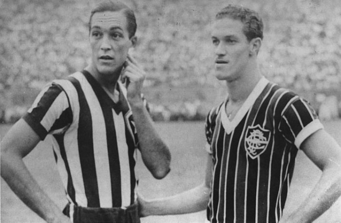 Lendas em campo: Heleno de Freitas e Ademir de Menezes.