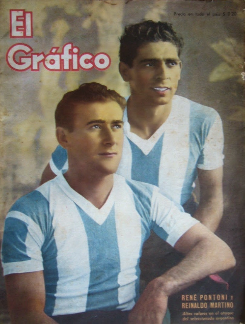 Pontoni e Martino: craques do San Lorenzo e da seleção.